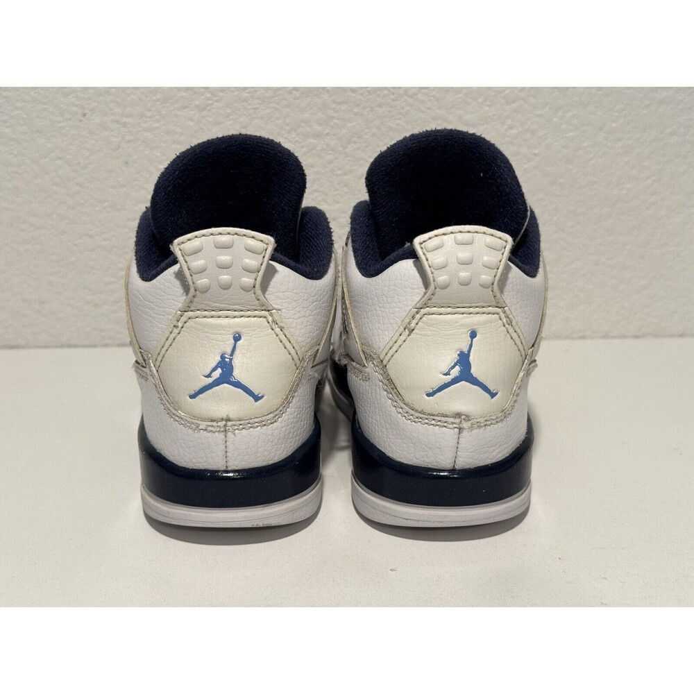 Nike Air Jordan IV 4 Retro LS PS LEGEND BLUE Shoes Youth Sz 12.5C 707430-107 - Picture 7 of 15